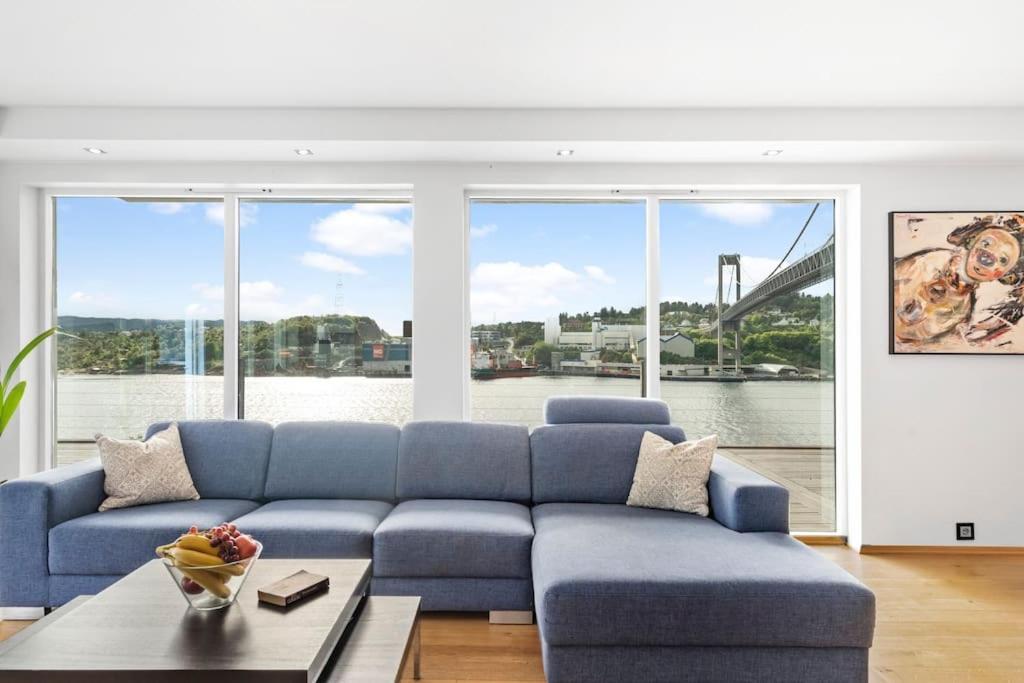 卑爾根Penthouse Leilighet 200 Kvm Vakker Sjoutsikt.公寓 外观 照片